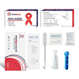 EvanCare One Step HIV Test with Lancet & Alcohol Pad