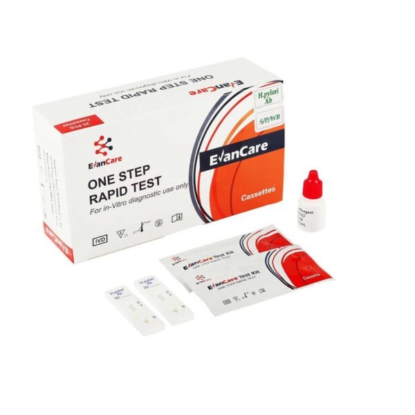 IMG-20250502-WA0018 EvanCare One Step Hpylori Antibody HP-Ab Rapid Test Kit for Home Test
